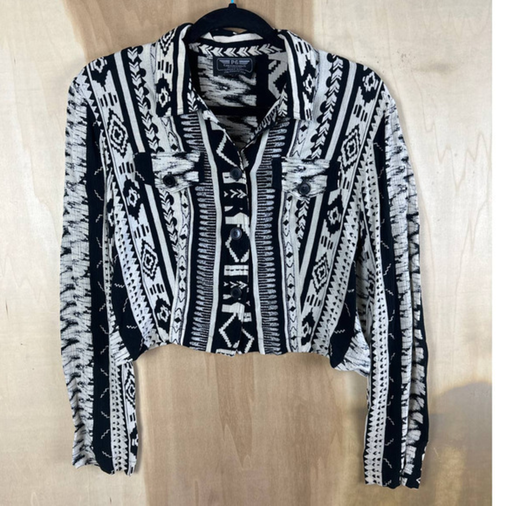 PG Collections Designed by Ginger Bort Jacket‎ Womens Medium Vintage Cropped